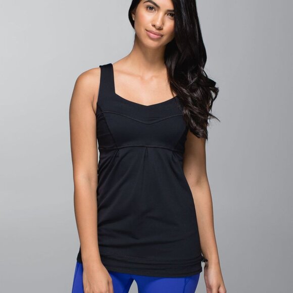 Lululemon Black Tame Me Athletic Tank - Picture 1 of 16